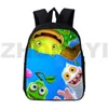 Sacs 3D jeu vidéo My Singing Monsters Backpack Men Men d'ordinateur portable Sac de voyage 12/16 pouces Anime Back Pack pour les étudiants de garçons