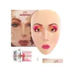 Makeup Tools Face Reusable Practice Mask Board Eye Pad Sile Bionic Skin Practice Mannequin för nybörjare Skönhet Tattoo Tool Drop Deli Dham3