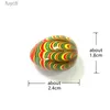 Arts and Crafts 5PCS Colorful Murano Glass Easter Egg Shaped Craft Ornaments Rare Oval Marbles Ball Lovely Pebbles Holiday Party Decor For Kids YQ240119