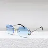 Carti -glasögon Frameless CT0092O Rimless PhotoChromic Solglasögon Män Kvinnor Designer Eyeglasses Luxury Gelewear Mujer Hombre Recept Glasögon Anpassning