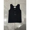 Tops vest summer women new tank top Female Femme Knits Tees Designer Embroidery Knitted Vest Sport Breathable Yoga Vest Tops 4 styles black white pink blue