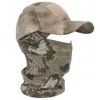 Cappellini da baseball Uomo Donna Cappuccio militare Outdoor Traspirante Antivento Snapback Cappelli da sole Protezione solare Camouflage Passamontagna Maschera Baseball Hatsi