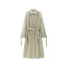 the Row Designer Women Outerwear Luxury Short Trench New Spring Fall British Trench Coat Mid-length Suit with Belted Lapel Casua High Quality Women's Long Coat 792