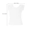 女性用Tシャツ下脇のみ汗吸収パッドベストロングコットンフィール洗える洗浄可能なアンチパリント半袖Tシャツ（白いM）レディース