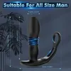 Hannibal manlig drivande prostata massager Appkontroll teleskopplugg anal vibrator män gay dildo bdsm sex leksak för par 240118