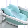 Bathing Tubs Seats Baby Bath Cushion Portable Newborn Antislip Seat Infant Floating Bather Bathtub Pad Shower Support Mat Security9706 Dhsmd