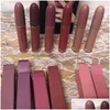 Rossetto Drop Trucco di alta qualità Rossetti opachi Epacket Nave 12 colori Trucco Labbra Lustro Lucidalabbra Liquido 4.5G Consegna Salute Bea Dh7Ru