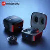 Hörlurar original Motorola knoppar TWS hörlurar trådlösa Bluetooth -hörlurar AI -styrspelets headset Stereo Bass med mikrobrusreducering