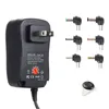 6 Arada 1 Power Supply Adaptör 6 Farklı Arayüz 3V-12V Ayarlanabilir Voltaj Güç Adaptörü 30W Evrensel Adaptör AB/US/AU/UK Fiş Elektronik Piller Şarj Cihazı