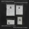 Akryl Transparent korthållare Vertikal LANYARD Vattentät ID -kort Bag Fall Arbetstillstånd Arbetarkort Badge Holder Accessories BJ