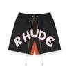 Nouveau créateur Rhudes homme pulls à carreaux Shorts décontracté és mode luxe pantalons courts pour hommes RH884788