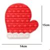 Bath Toys Christmas Push Pops Bubble Popper Board krawat bar barwnik Święty Święto Santa Clause Hat Sensory Fidget Finger Puzzle Klucz Dr Dhou5