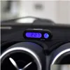 Clocks Cargool 2 In 1 Car Dashboard Digital Clock Adjustable Led Backlight Thermometer Vehicle Temperature Gauge Black1 Drop Delivery Dhmgv