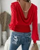 Women's T Shirts Fashion Pearls Strap Backless Shirred Top Temperament Commuting Female Clothes Women Casual Blouses