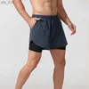 Jogging kläder sport shorts män sportkläder 2 i 1 korta byxor dubbeldäck strandbottnar sommar gym fitness träning jogging löpning shortsh24119