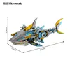 Craft Tools Microworld 3D Metal Puzzle Deep Sea Shark Model Kits Diy Laser Cut Montering Jigsaw Toy Gift for Audit Children YQ240119