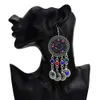 Colliers Gypsy Turc Tribal Coloré Strass Pièces Collier Boucles D'oreilles pour Femmes Boho Pakistan Afghan Robe Vêtements Inde Ensembles de Bijoux