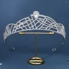 Pinces à cheveux pour adultes, couronne de princesse en strass, couvre-chef pour femme, ornements de concours scintillants pour bal masqué, Banquet, Cosplay