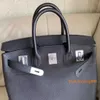 Sacs en cuir fourre-tout de luxe classique 40 sac en cuir de vachette cousu à la main pour sacs à main pour hommes et femmes HB KEFV