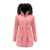 Dames trenchcoats winter gewatteerde jas met pluizig dames windjack jassen kapuitrusting Jean naam merk