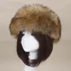 ビーニー2024冬の女性ファッションロシアの濃い暖かいふわふわした偽のフェイクファーハット空のトップヘッドスカーフ帽子