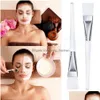 Make-up kwasten Gezichtsmaskerborstel Dames Dame Meisje Gezicht Modder Mengen Huidverzorging Schoonheid Zacht Cosmetisch Gereedschap Cepillo De Mascarilla Para Mez Dh5Vn