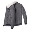 Chaqueta gruesa de algodón y Cachemira de cordero para hombre, chaqueta de pana informal coreana de invierno con cuello de solapa, ropa para hombre