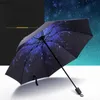 Paraplyer 2023 Nya helautomatiska paraply Kvinnliga kvinnliga kvinnor vindtäta UV -resistenta strandflickor parasol fällbar parasol