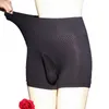 Sous-vêtements Sexy Hommes Sissy Lingerie Ball Pouch Culotte Ultra-élasticité Slips Doux Hight Rise Sous-Vêtements Sans Couture Léger Gay