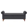 Bedroom Furniture New Style Space Saving Storage Mtipurpose Rectangar Sofa Stool With Large Dark Gray Drop Delivery Home Garden Dhjea