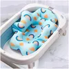 Bathing Tubs Seats Baby Bath Cushion Portable Newborn Antislip Seat Infant Floating Bather Bathtub Pad Shower Support Mat Security9706 Dhsmd