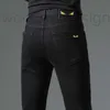 Jeans masculinos designer 2022 outono alta moda casual fino ajuste estiramento versátil rua coreano pés calças 8822