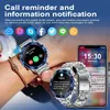 Akıllı Saatler Lige Luxury Smart Watch Erkekler Bluetooth Call Bangess Erkekler İzler 1.43 inç AMOLED ekran 466*466 Su geçirmez Erkekler Akıllı Saat