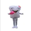 Różowy kwiat ząb maskotki kostium symulacyjny kreskówka stroje postaci garnitury rozmiar stroju unisex urodziny