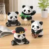 Magnetische blokken Panda bloem bouwsteen microdeeltjes assemblage speelgoed puzzel handgemaakte creatieve decoratievaiduryb