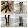 Designer plaque boots with ankle boots female black leather boots high-heeled autumn and winter boots with top quality wedding party shoess hoes factory box 35-40