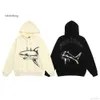 Palm Angle Hoodie klädtröjor Angels Palms Broken Tail Shark Print Drawstring Fashion Märke Män och kvinnors hoodie