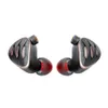 Fones de ouvido fiio fh5s 2ba + 2dd driver híbrido inear monitor de alta fidelidade música fone de ouvido estéreo com 2.5/3.5/4.4mm plug mmcx cabo destacável