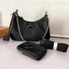 Satış 2 Parça Adam Kadın Luxurys Tasarımcıları Çantalar Yüksek Kaliteli Çantalar Hobo Cüzdanlar Zincir Lady Çanta Çantası Crossbody Omuz Toptan Totes Moda Cüzdan Çantası 1698