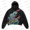 Sweats à capuche pour hommes Sweatshirts Punk Y2K nouveau Harajuku imprimé sweat à capuche hommes sweat Goth Streetwear haute rue tendance surdimensionné sweat femme à manches longues hauts J240120