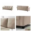 Living Room Furniture Loveseat Sofa Blue Linen With 2 Pillows Beige Yellow Drop Delivery Home Garden Dhdqd