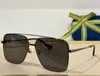 мужские дизайнерские солнцезащитные очки для мужчин, женщин, лето 1099, популярные стильные уличные стиль вождения, анти-ультрафиолетовые ретро-пластинчатые металлические ножки, овальные полурамные очки, случайная коробка