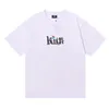 Kith Tshirt Mens Designer TEE WEETOUT pour hommes T-shirts surdimensionnés T-shirt 100% coton vintage à manches courtes