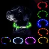 Obroże psów zwierzaka LED kołnierzyka Cuttable Night Walking Luminous Light Up