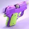 1911 3D Printed Small Pistol Fidget Toys Stress Relief Pistol Toy for Adults Relieving ADHD Anxiety Toys for Friends Kids Gifts Can Not Shoot 3033