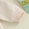 Set di abbigliamento Bambino Neonato Ragazza Abiti per il giorno di San Patrizio Felpa con quattro trifogli Pullover Top Pantaloni da jogging Set vestiti