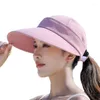 Chapeaux à bord large UV Protections Summer Soleil Visors Saint