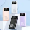 Power Bank для сотового телефона 30000 мАч Power Bank Портативное зарядное устройство с цифровым дисплеем Внешняя батарея 2 USB LED PowerBank для Samsung