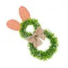 Decoratieve bloemen lente deurhangers welkom teken krans buiten huis wanddecoraties