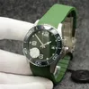 AAA U1 41mm Conquest Mężczyźni Watch Automatyczny ruch mechaniczny Bransoletka ze stali nierdzewnej Ceramiczna ramka Hydrokonquest Hardlex Green Dial Na ręce 672
